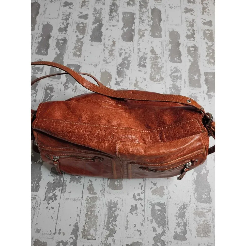 3432‎ Nuovedive Italian Leather Large Hobo Handbag